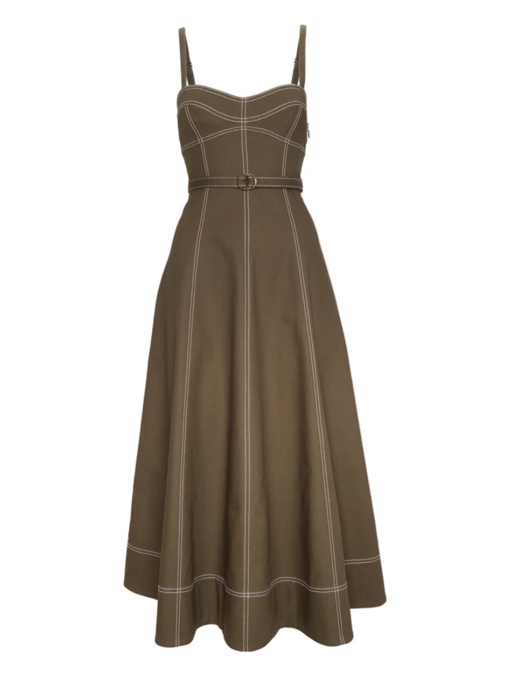 Hill House The Fiona Dress in Chocolate Twill